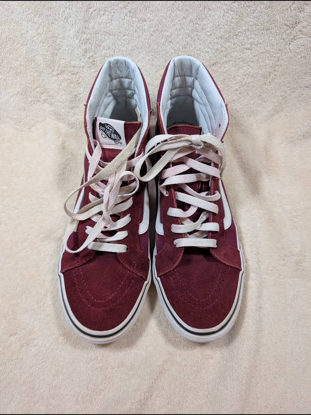 Vans Sk8-Hi Burgundy Suede High-Top Sneakers